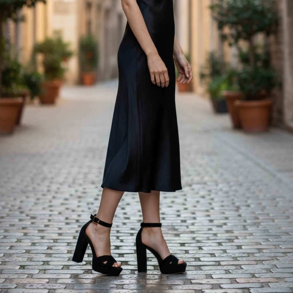 Good American Black Women's Heels